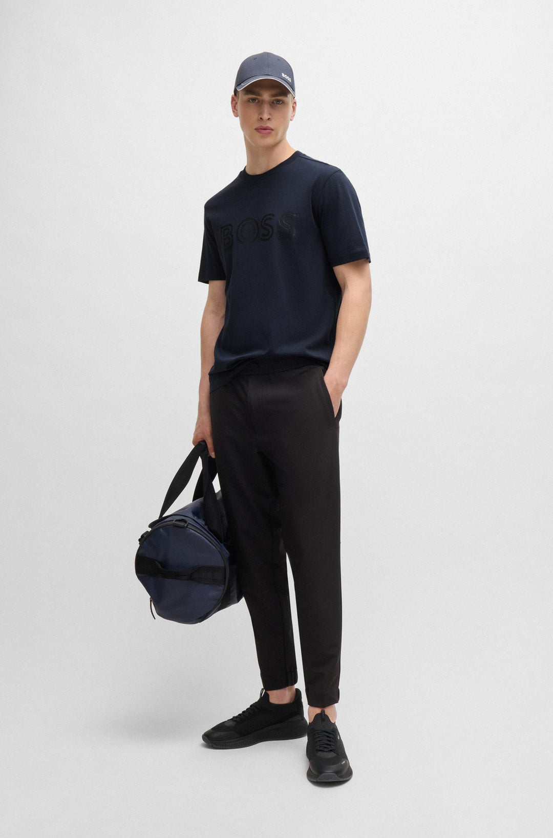 BOSS T-Shirts Regular Fit in Cotton - TEE 1 10247491 01-50519358- Concorde Fashion#color_navy-402