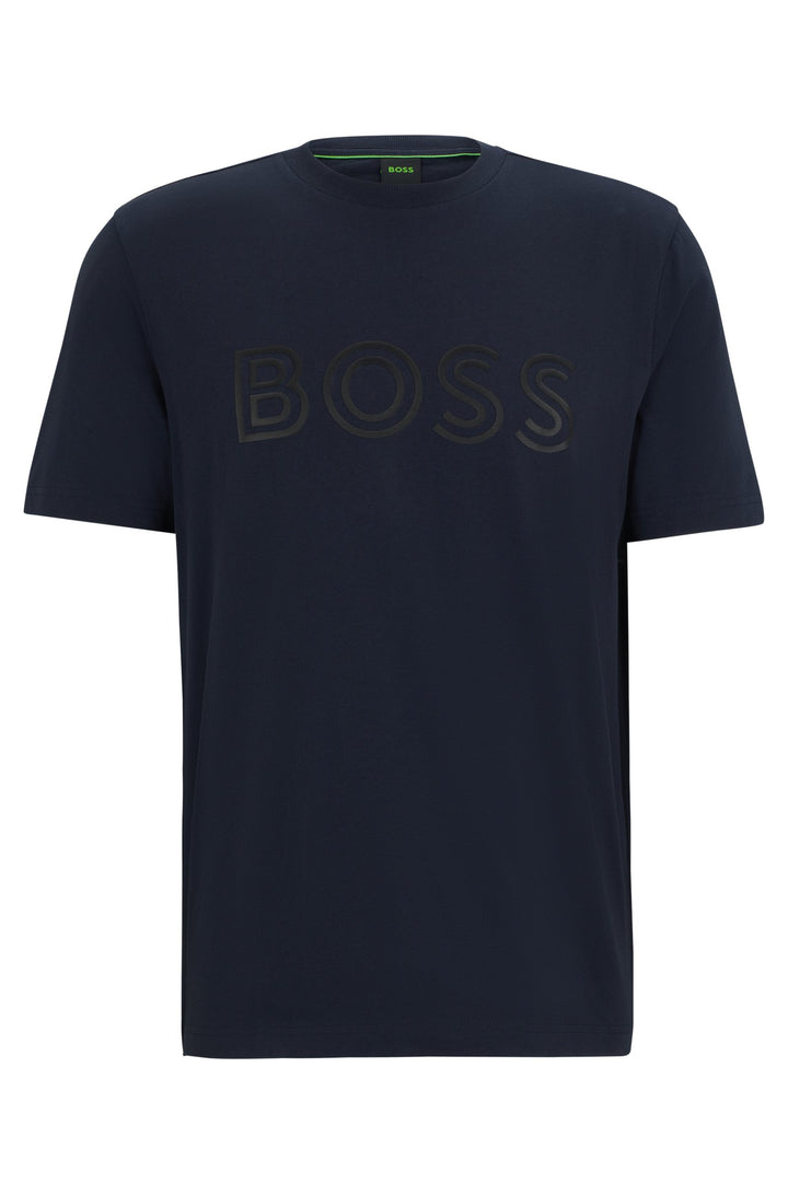 BOSS T-Shirts Regular Fit in Cotton - TEE 1 10247491 01-50519358- Concorde Fashion#color_navy-402
