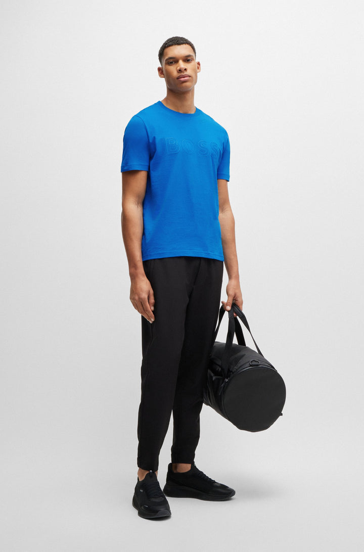 BOSS T-Shirts Regular Fit in Cotton - TEE 1 10247491 01-50519358- Concorde Fashion#color_blue-461