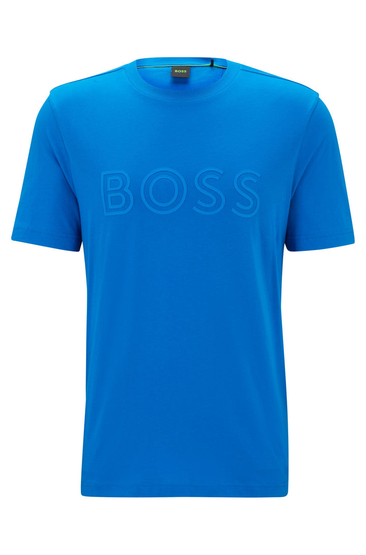 BOSS T-Shirts Regular Fit in Cotton - TEE 1 10247491 01-50519358- Concorde Fashion#color_blue-461