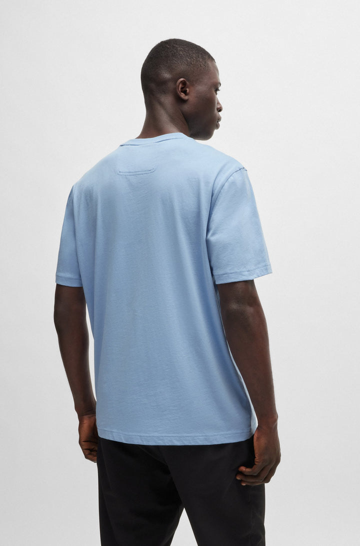 BOSS T-Shirts Regular Fit in Cotton - TEE 1 10247491 01-50519358- Concorde Fashion#color_blue-498