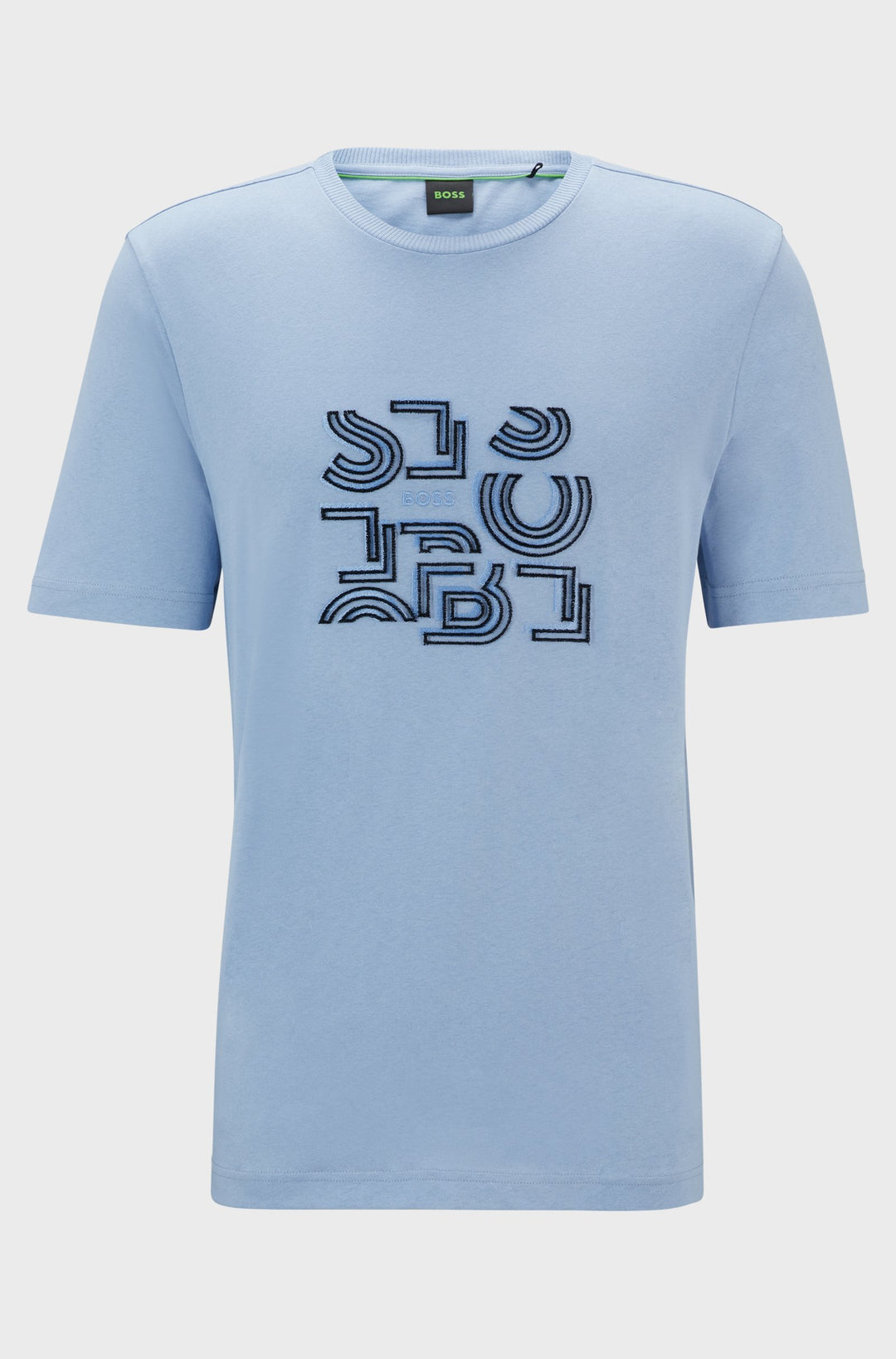 BOSS T-Shirts Regular Fit in Cotton - TEE 4 10247529 01-50519350- Concorde Fashion#color_blue-498