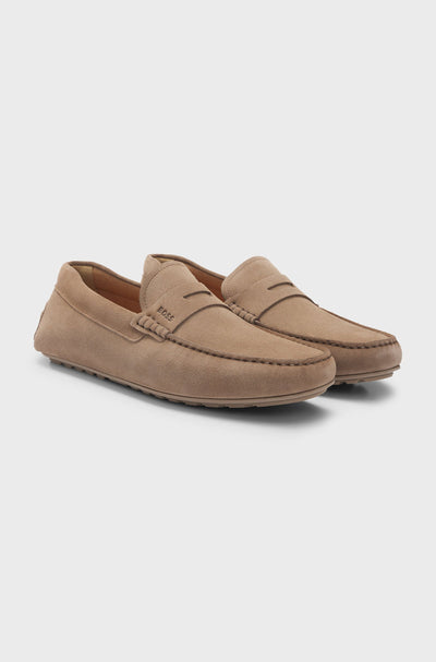 BOSS Casual Shoes  in Leather - NOEL_MOCC_SDPEB 10247967 01-50541750- Concorde Fashion#color_beige-260