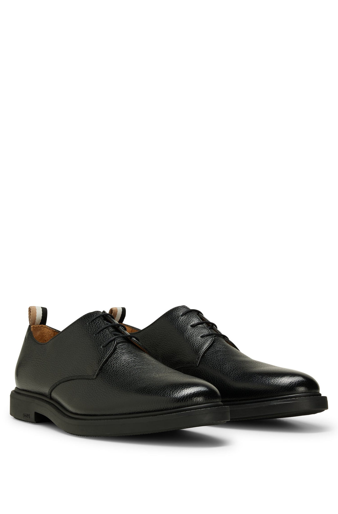 BOSS Formal Shoes Standard Sole in Leather - LARRY_DERB_GR 10247993 01-50487685- Concorde Fashion#color_black-001
