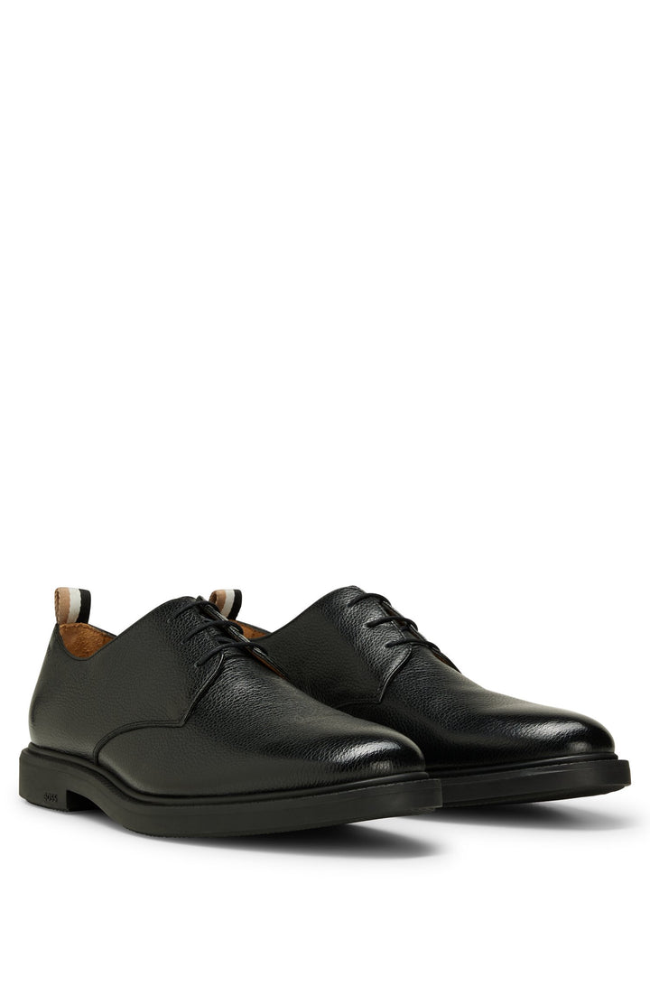 BOSS Formal Shoes Standard Sole in Leather - LARRY_DERB_GR 10247993 01-50487685- Concorde Fashion#color_black-001