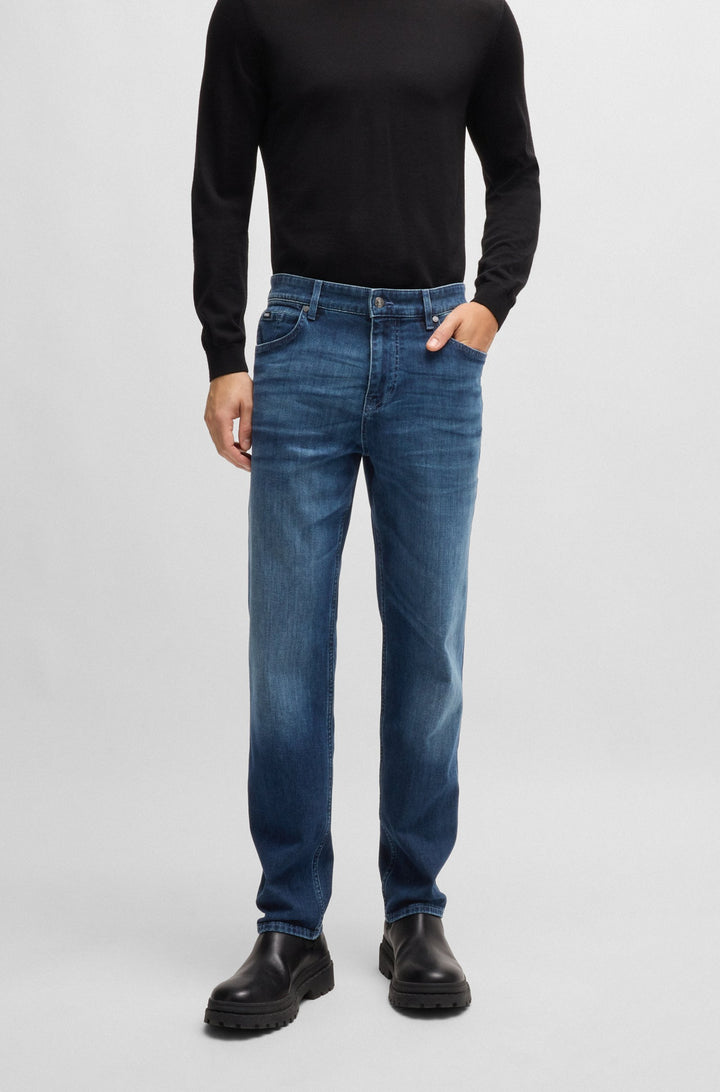 BOSS Jeans Regular Fit in Cotton Mix - C-RE.MAINE 10248179 01-50527031- Concorde Fashion#color_blue-432