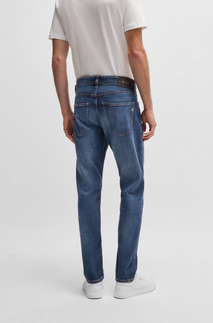 BOSS Jeans Slim Fit in Cotton Mix - H-DELAWARE 10248179 01-50537390- Concorde Fashion#color_navy-419
