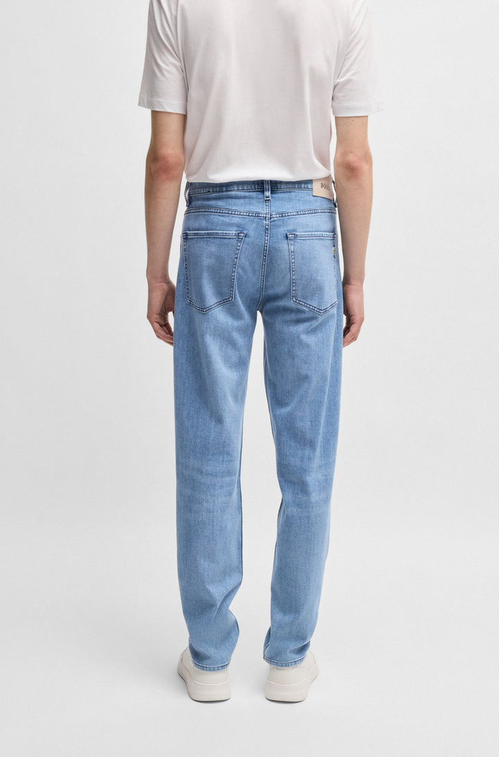 BOSS Jeans Regular Fit in Cotton Mix - H-RE.MAINE 10248179 01-50537422- Concorde Fashion#color_blue-439