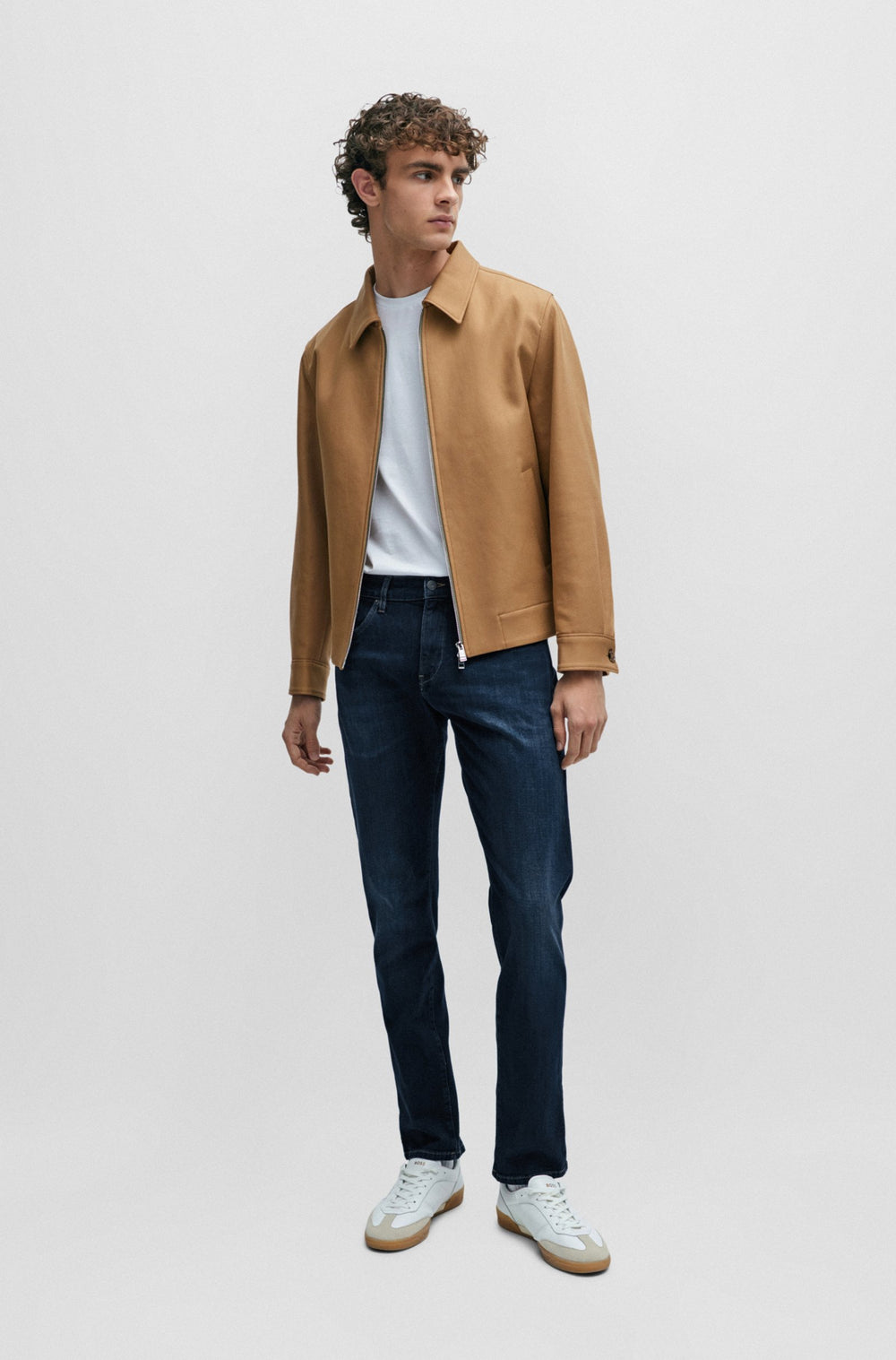 BOSS Slim Fit Jeans in Cotton Mix - DELAWARE3-1 10248179 04-50508404- Concorde Fashion#color_navy-417