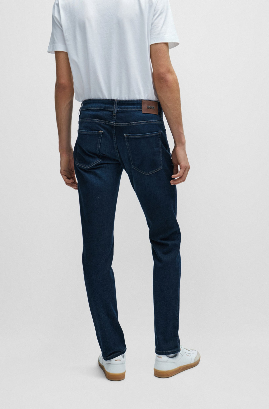 BOSS Slim Fit Jeans in Cotton Mix - DELAWARE3-1 10248179 04-50508404- Concorde Fashion#color_navy-417
