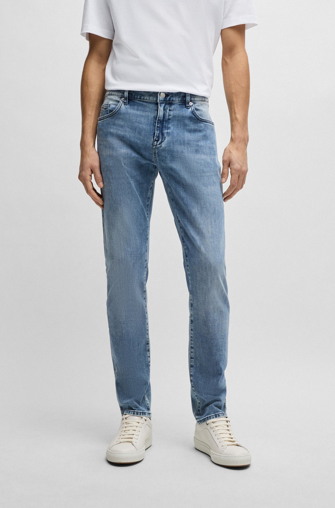 BOSS Slim Fit Jeans in Cotton Mix - DELAWARE3-1 10248179 05-50513631- Concorde Fashion#color_blue-441