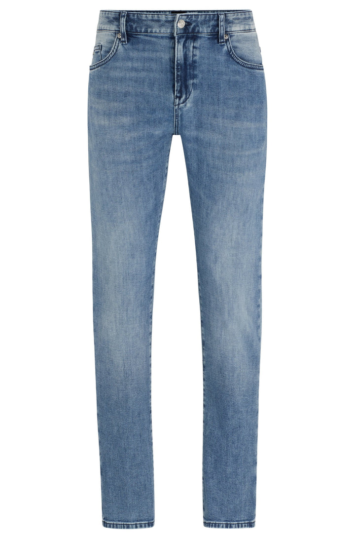 BOSS Slim Fit Jeans in Cotton Mix - DELAWARE3-1 10248179 05-50513631- Concorde Fashion#color_blue-441