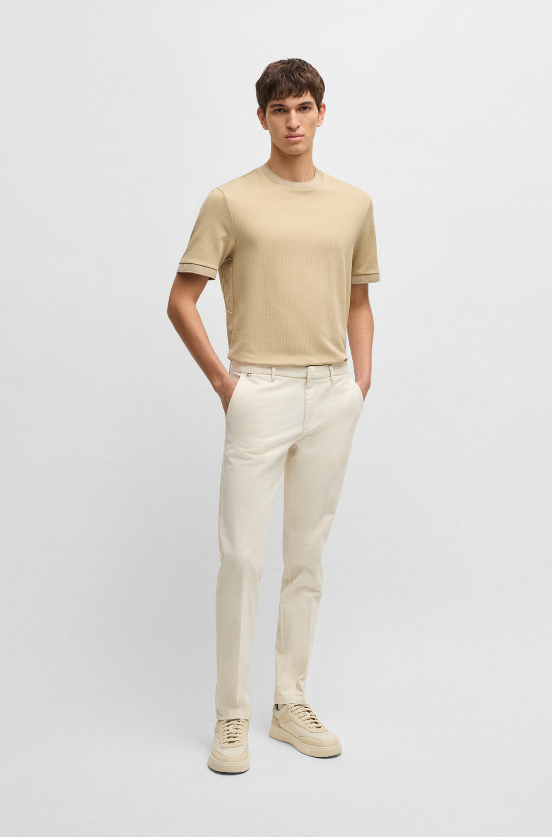 BOSS Chinos Slim Fit in Cotton Mix - KAITO1 10248208 01-50487966- Concorde Fashion#color_white-131