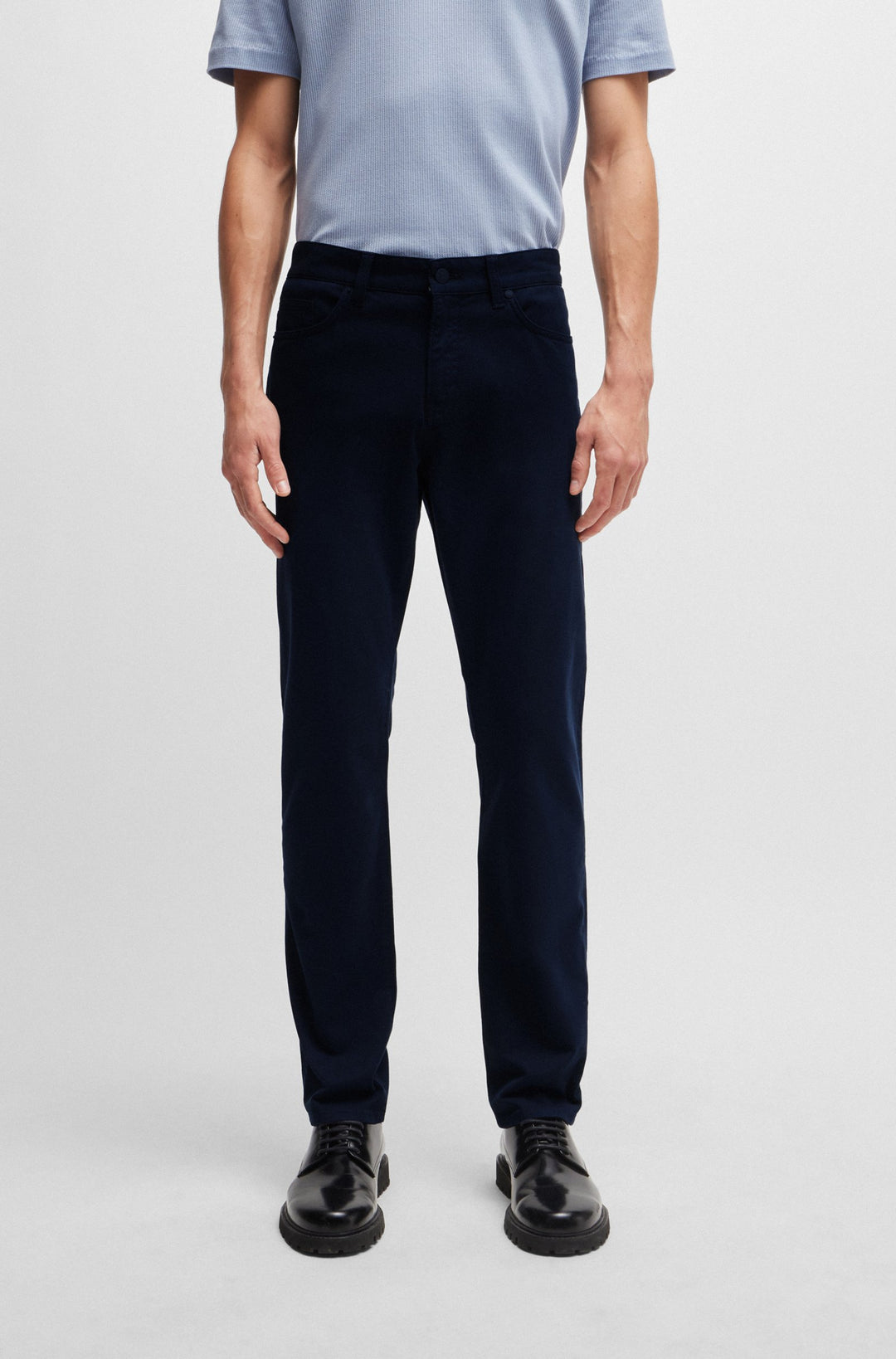BOSS Jeans Slim Fit in Cotton Mix - H-DELAWARE3-1-20 10248208 01-50521266- Concorde Fashion#color_navy-404