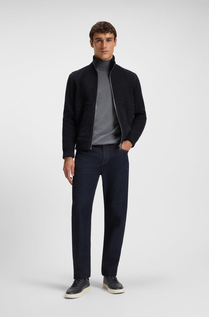 BOSS Casual Jackets Regular Fit - H-MAPARO 50547673- Concorde Fashion#color_navy-404