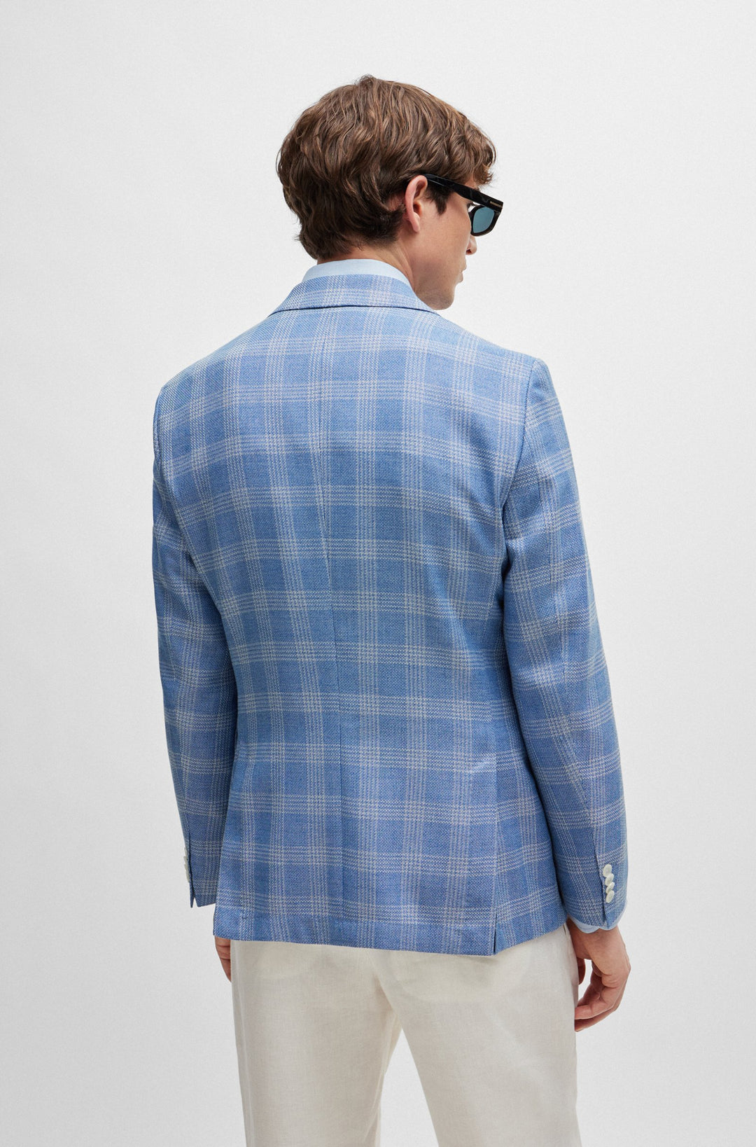 BOSS Slim Fit Formal Jackets in Wool Mix - H-HUTSON-233 10248317 01-50515950- Concorde Fashion#color_blue-423