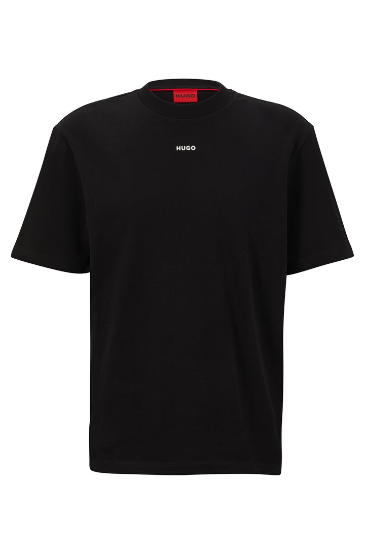 HUGO Relaxed Fit T-Shirts in Cotton - DAPOLINO 10248326 01-50488330- Concorde Fashion#color_black-001