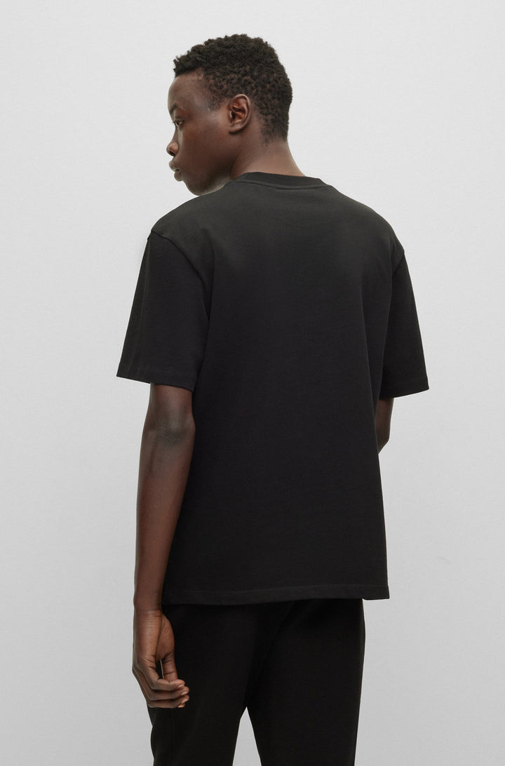 HUGO Relaxed Fit T-Shirts in Cotton - DAPOLINO 10248326 01-50488330- Concorde Fashion#color_black-001