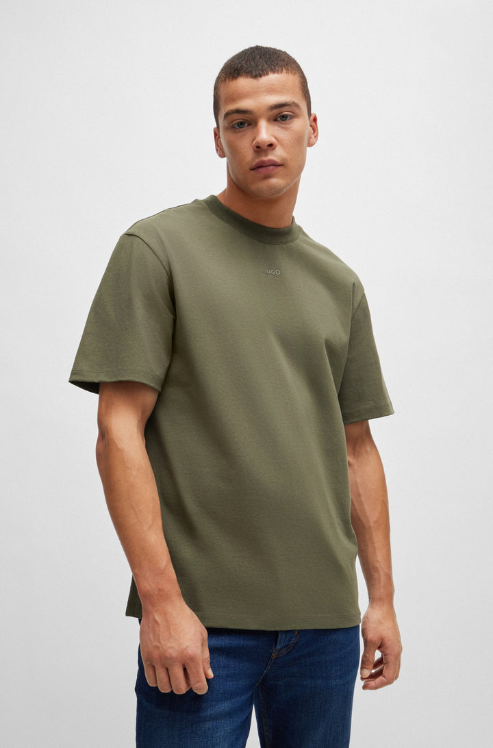 HUGO Relaxed Fit T-Shirts in Cotton - DAPOLINO 10248326 01-50488330- Concorde Fashion#color_beige-257