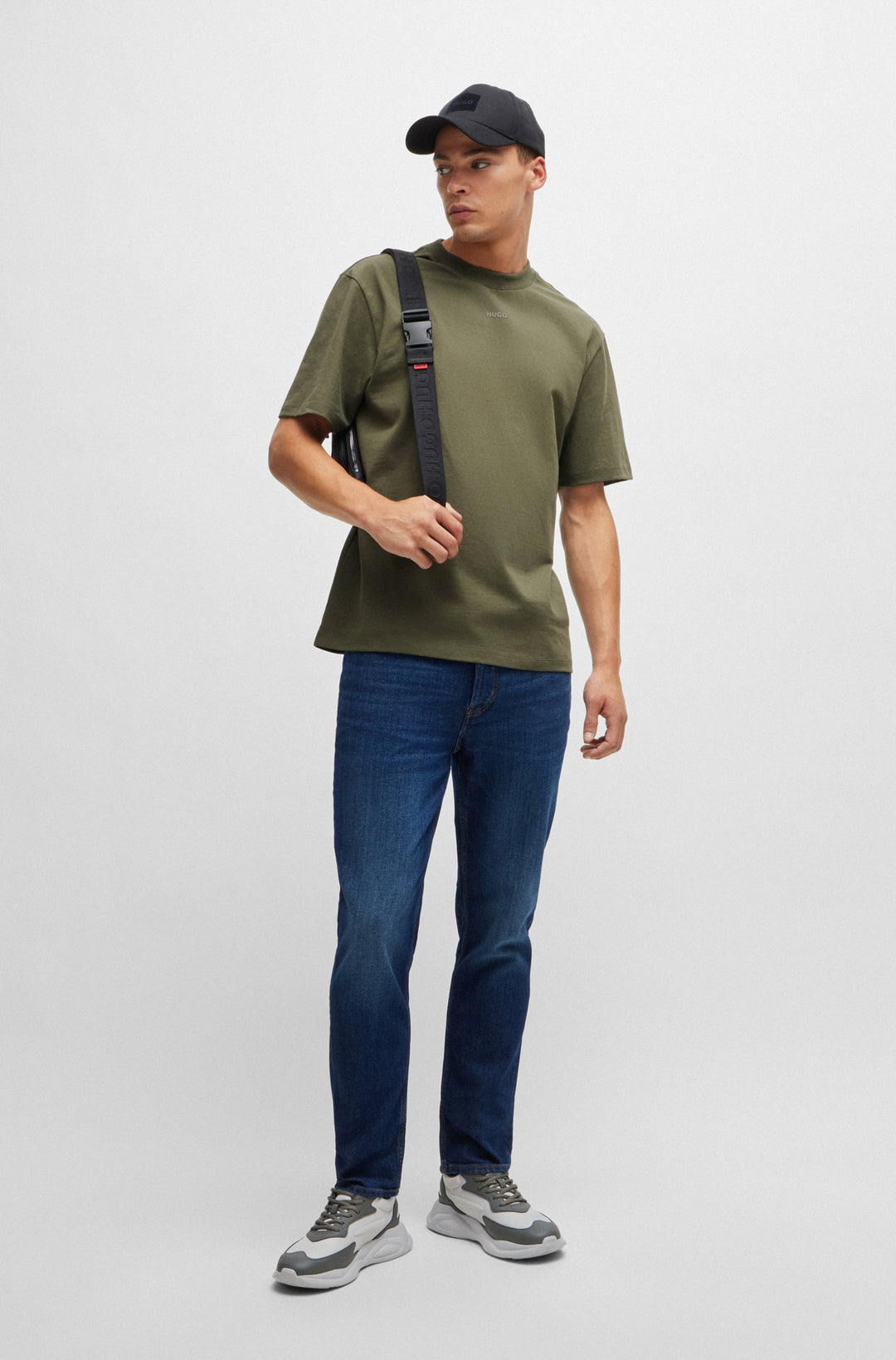 HUGO Relaxed Fit T-Shirts in Cotton - DAPOLINO 10248326 01-50488330- Concorde Fashion#color_beige-257