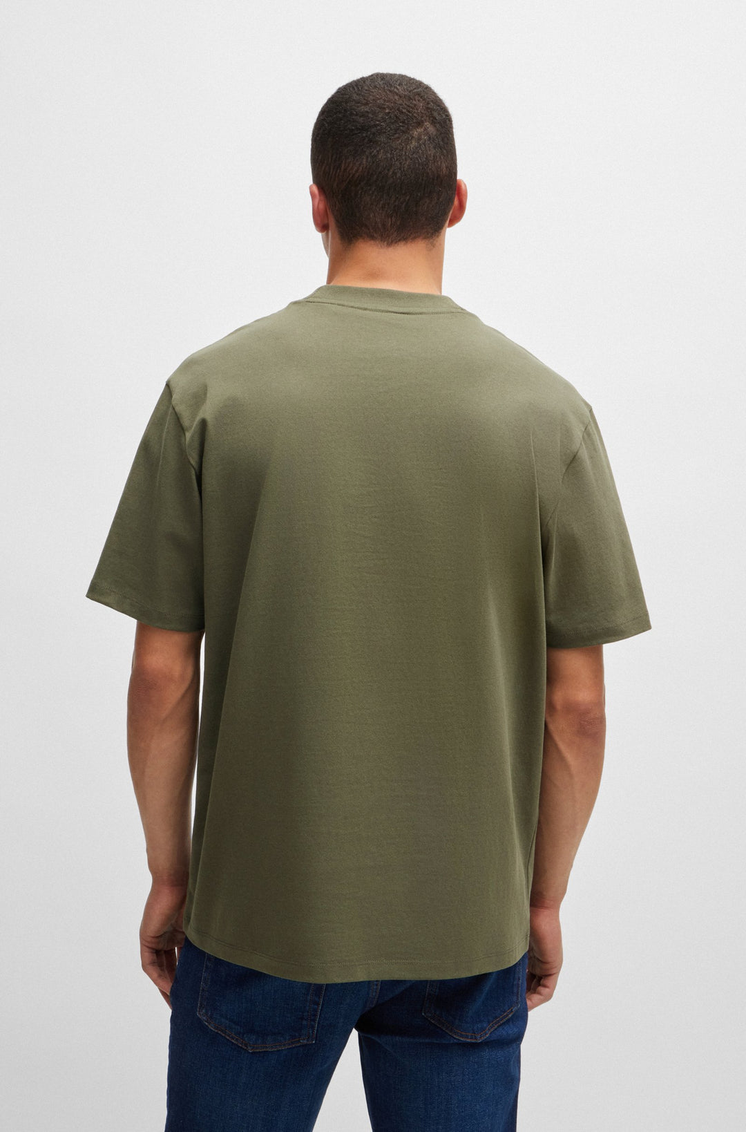 HUGO Relaxed Fit T-Shirts in Cotton - DAPOLINO 10248326 01-50488330- Concorde Fashion#color_beige-257