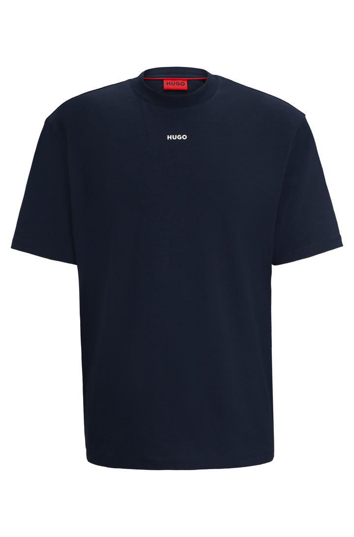 HUGO Relaxed Fit T-Shirts in Cotton - DAPOLINO 10248326 01-50488330- Concorde Fashion#color_navy-405
