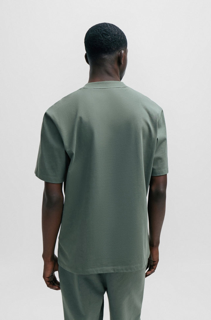 HUGO Relaxed Fit T-Shirts in Cotton - DAPOLINO 10248326 01-50488330- Concorde Fashion#color_green-307