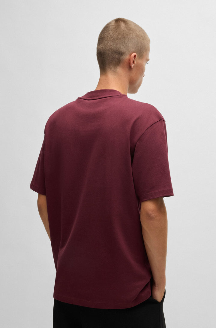 HUGO T-Shirts Relaxed Fit in Cotton - DAPOLINO 10248326 01-50488330- Concorde Fashion#color_pink-654