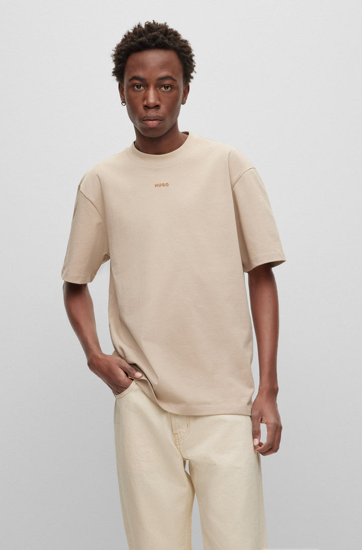 HUGO RED Relaxed Fit T-Shirts in Cotton - DAPOLINO 10248326 01-50488330- Concorde Fashion#color_beige-274