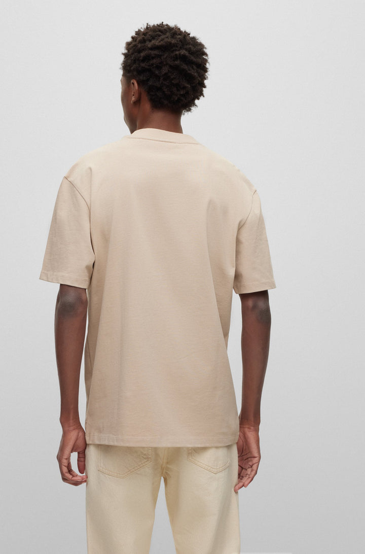 HUGO RED Relaxed Fit T-Shirts in Cotton - DAPOLINO 10248326 01-50488330- Concorde Fashion#color_beige-274