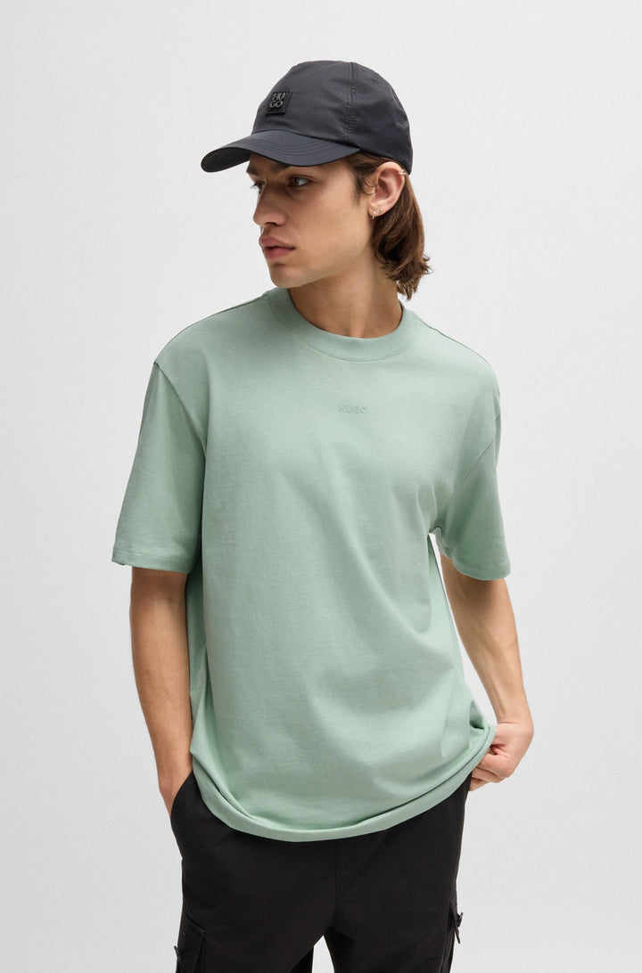 HUGO T-Shirts Relaxed Fit in Cotton - DAPOLINO 10248326 01-50488330- Concorde Fashion#color_green-332