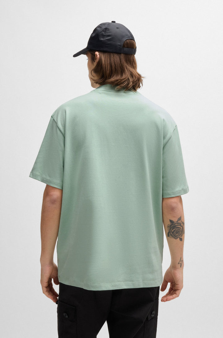 HUGO T-Shirts Relaxed Fit in Cotton - DAPOLINO 10248326 01-50488330- Concorde Fashion#color_green-332