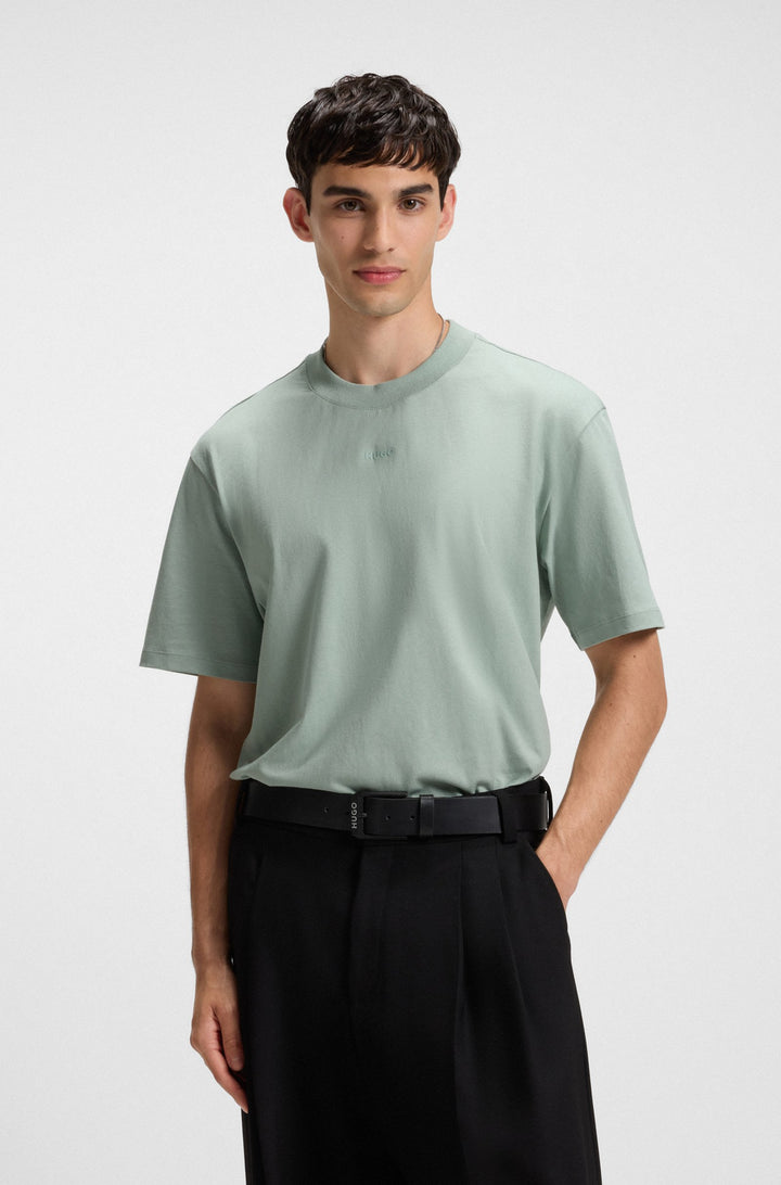 HUGO T-Shirts Relaxed Fit in Cotton - DAPOLINO 10248326 01-50488330- Concorde Fashion#color_green-338