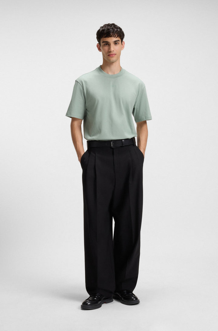 HUGO T-Shirts Relaxed Fit in Cotton - DAPOLINO 10248326 01-50488330- Concorde Fashion#color_green-338