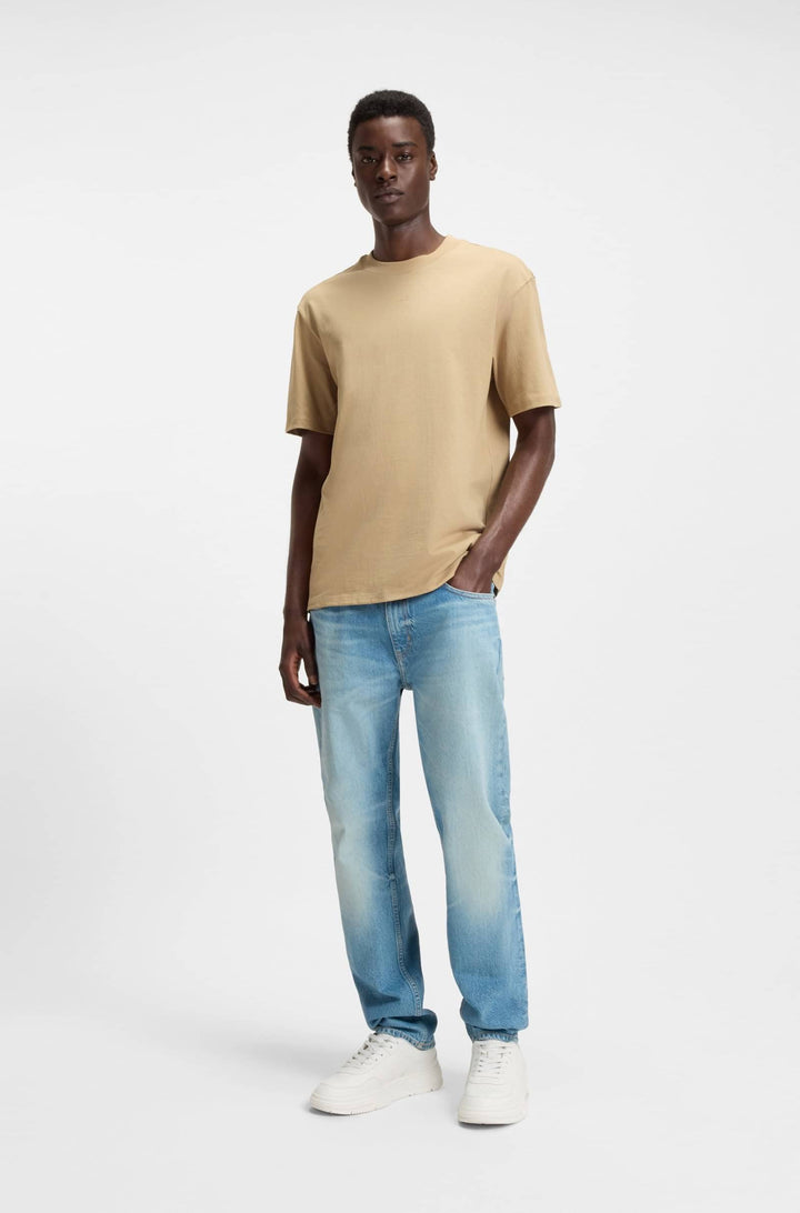 HUGO Relaxed Fit T-Shirts in Cotton - DAPOLINO 10248326 01-50488330- Concorde Fashion#color_beige-269