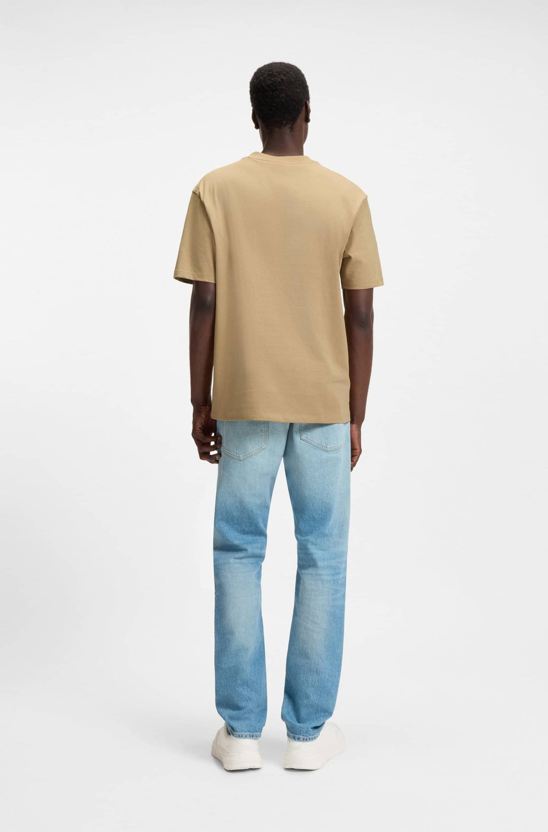 HUGO Relaxed Fit T-Shirts in Cotton - DAPOLINO 10248326 01-50488330- Concorde Fashion#color_beige-269