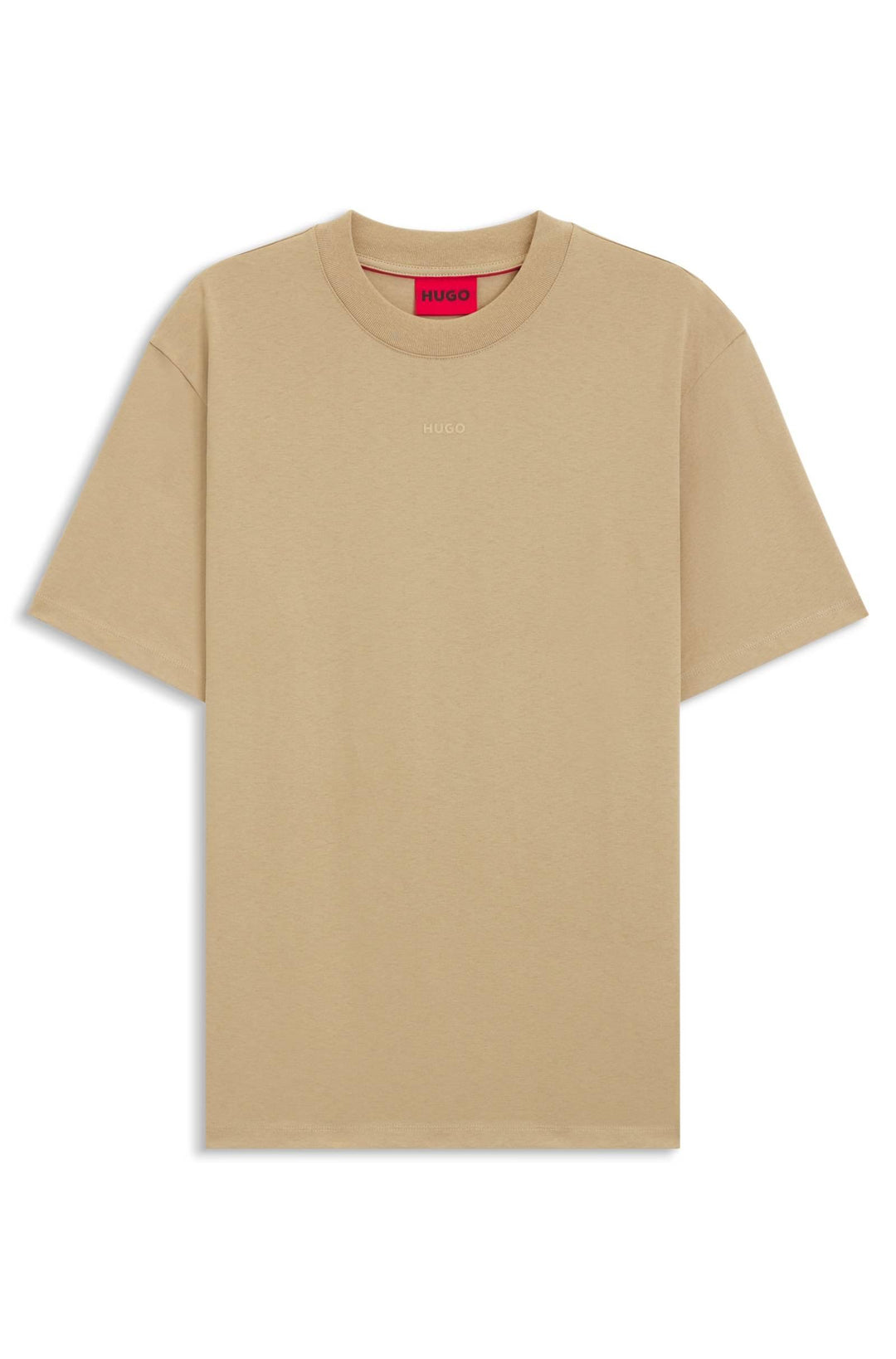 HUGO Relaxed Fit T-Shirts in Cotton - DAPOLINO 10248326 01-50488330- Concorde Fashion#color_beige-269