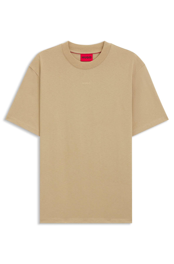 HUGO Relaxed Fit T-Shirts in Cotton - DAPOLINO 10248326 01-50488330- Concorde Fashion#color_beige-269