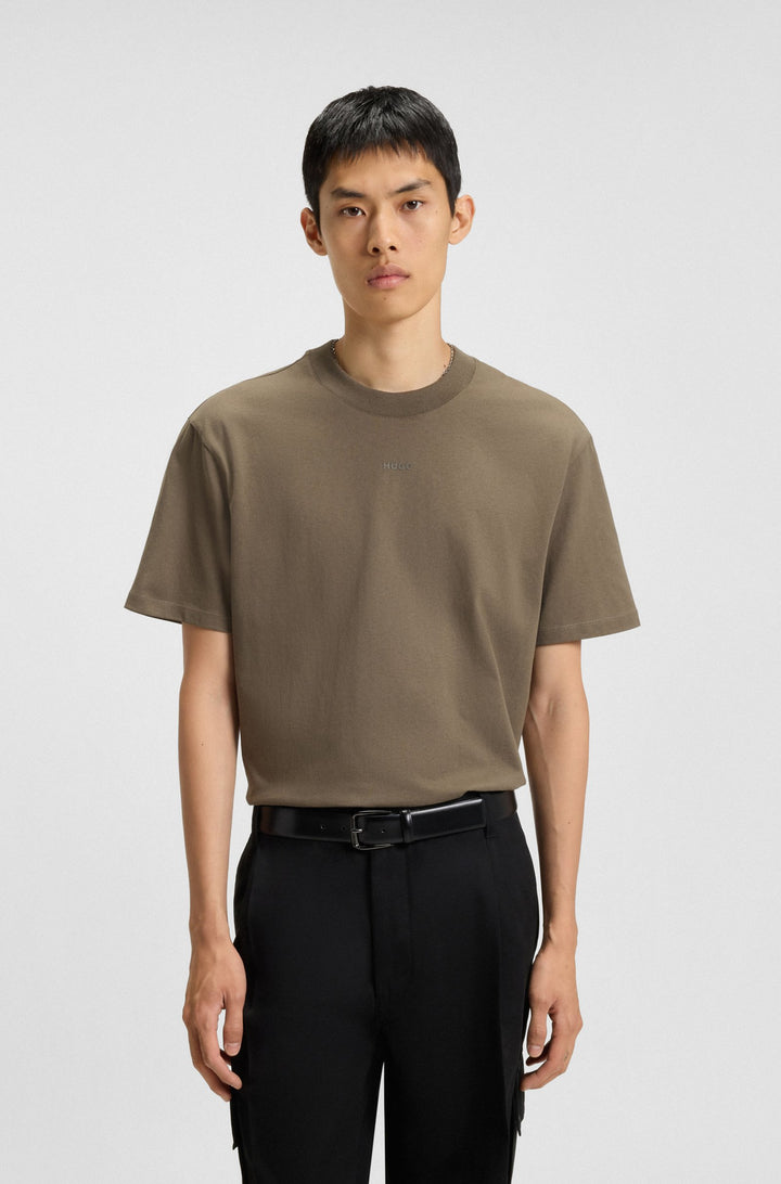 HUGO T-Shirts Relaxed Fit in Cotton - DAPOLINO 10248326 01-50488330- Concorde Fashion#color_grey-032