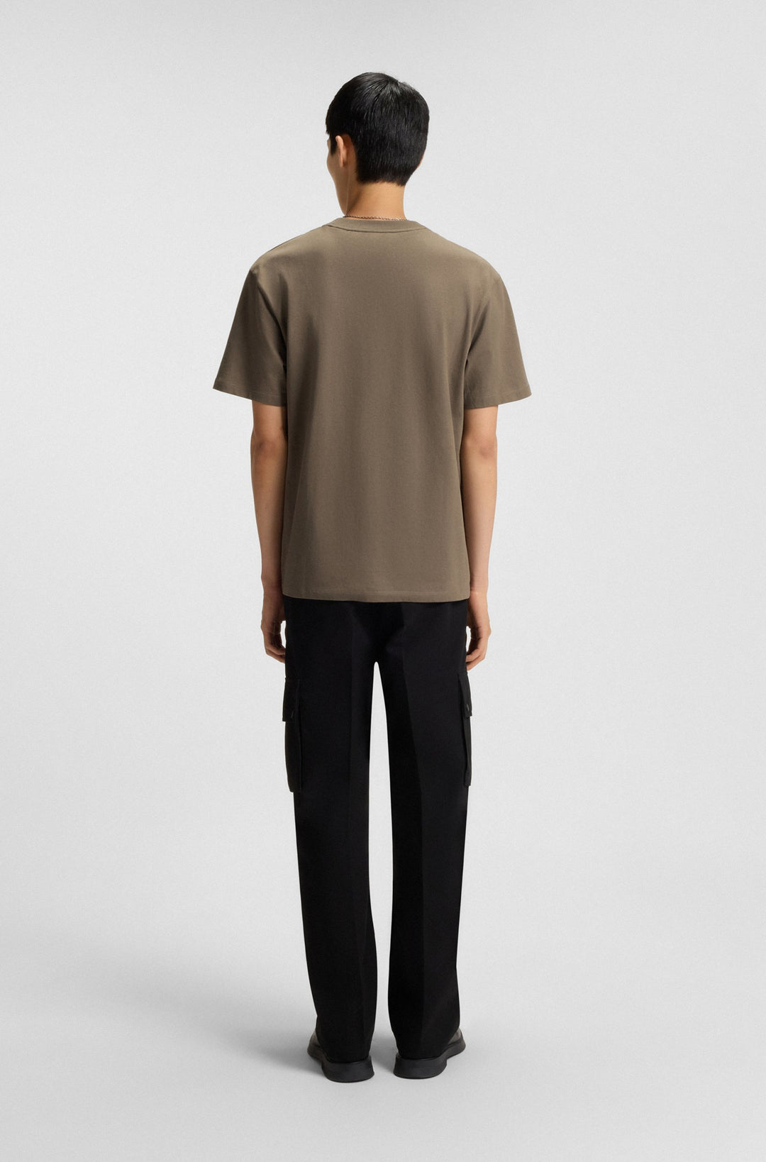 HUGO T-Shirts Relaxed Fit in Cotton - DAPOLINO 10248326 01-50488330- Concorde Fashion#color_grey-032