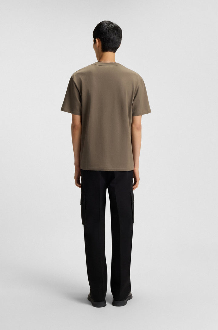 HUGO T-Shirts Relaxed Fit in Cotton - DAPOLINO 10248326 01-50488330- Concorde Fashion#color_grey-032