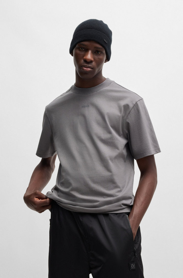 HUGO T-Shirts Relaxed Fit in Cotton - DAPOLINO 10248326 01-50488330- Concorde Fashion#color_grey-034