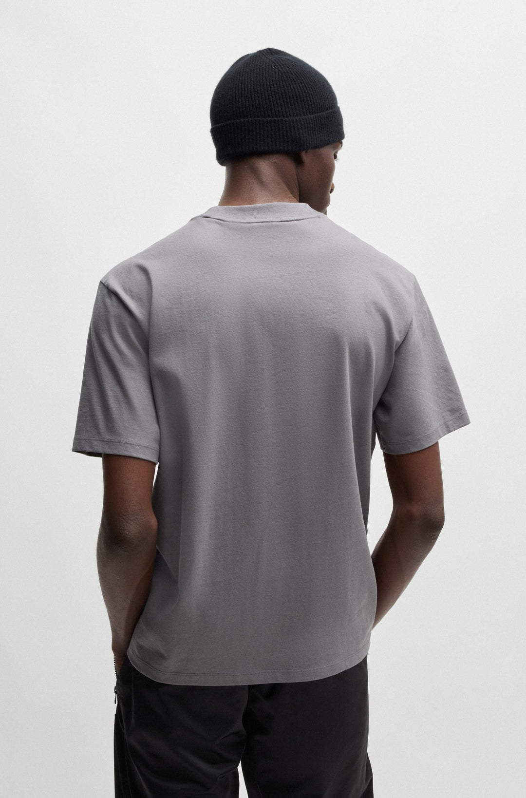 HUGO T-Shirts Relaxed Fit in Cotton - DAPOLINO 10248326 01-50488330- Concorde Fashion#color_grey-034