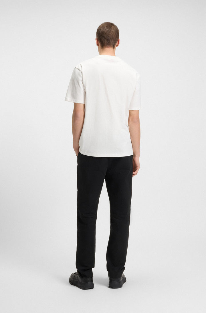 HUGO Relaxed Fit T-Shirts in Cotton - DAPOLINO 10248326 01-50488330- Concorde Fashion#color_white-102