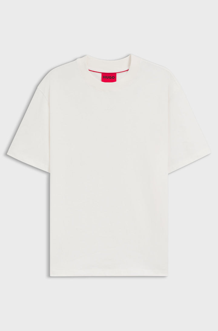 HUGO Relaxed Fit T-Shirts in Cotton - DAPOLINO 10248326 01-50488330- Concorde Fashion#color_white-102