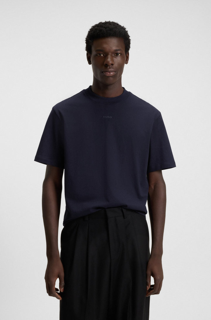 HUGO T-Shirts Relaxed Fit in Cotton - DAPOLINO 10248326 01-50488330- Concorde Fashion#color_navy-418