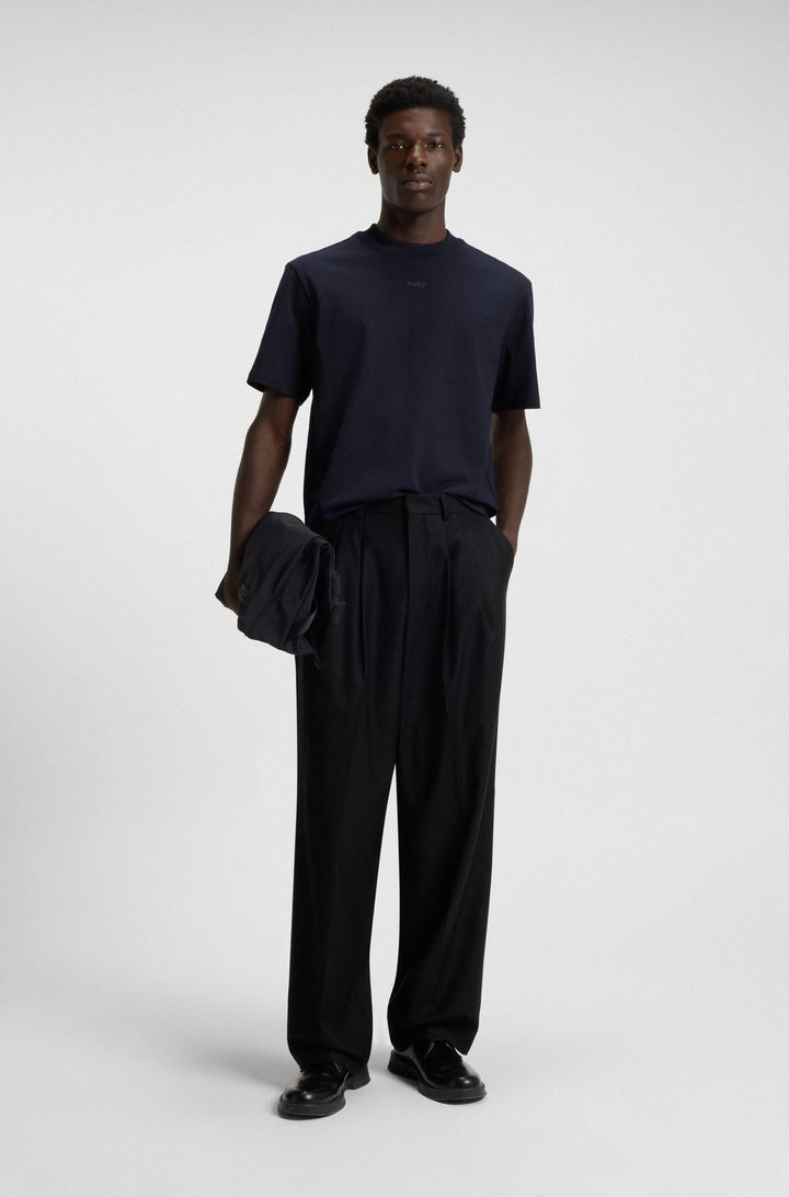 HUGO T-Shirts Relaxed Fit in Cotton - DAPOLINO 10248326 01-50488330- Concorde Fashion#color_navy-418