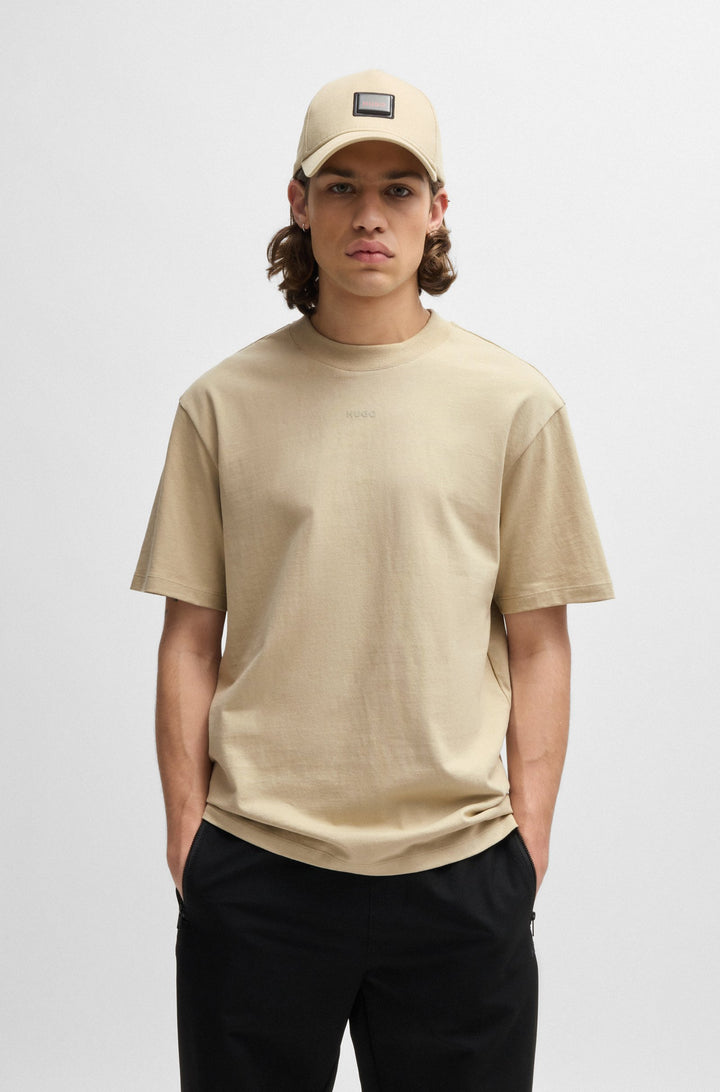 HUGO T-Shirts Relaxed Fit in Cotton - DAPOLINO 10248326 01-50488330- Concorde Fashion#color_beige-281