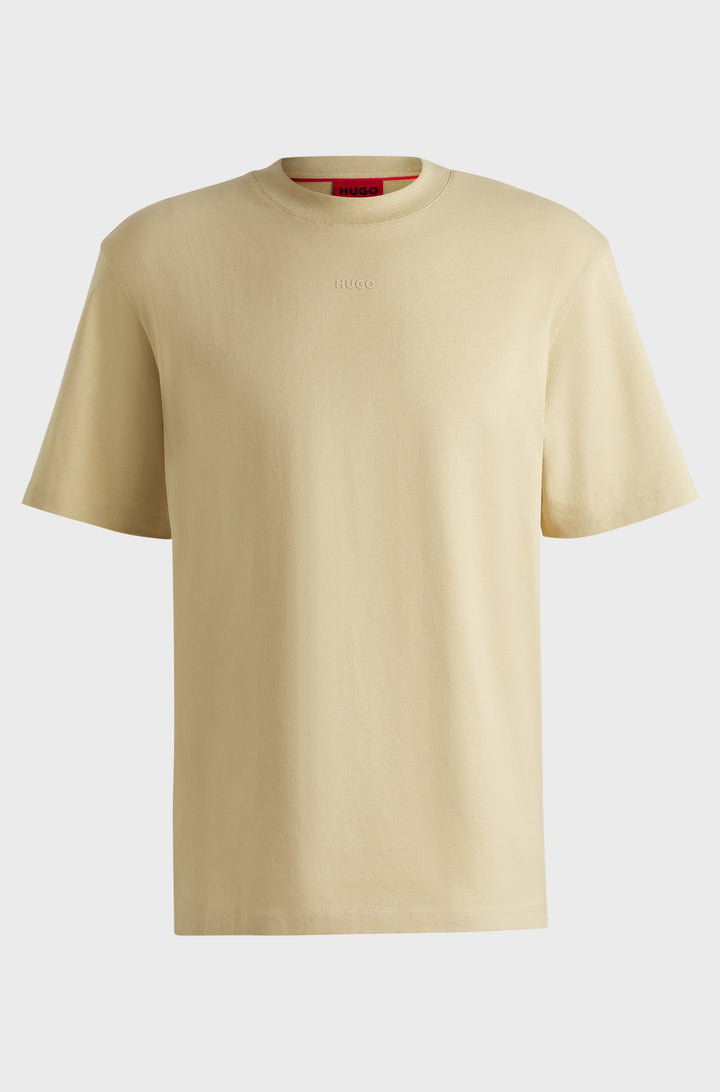 HUGO Relaxed Fit T-Shirts in Cotton - DAPOLINO 10248326 01-50488330- Concorde Fashion#color_beige-285