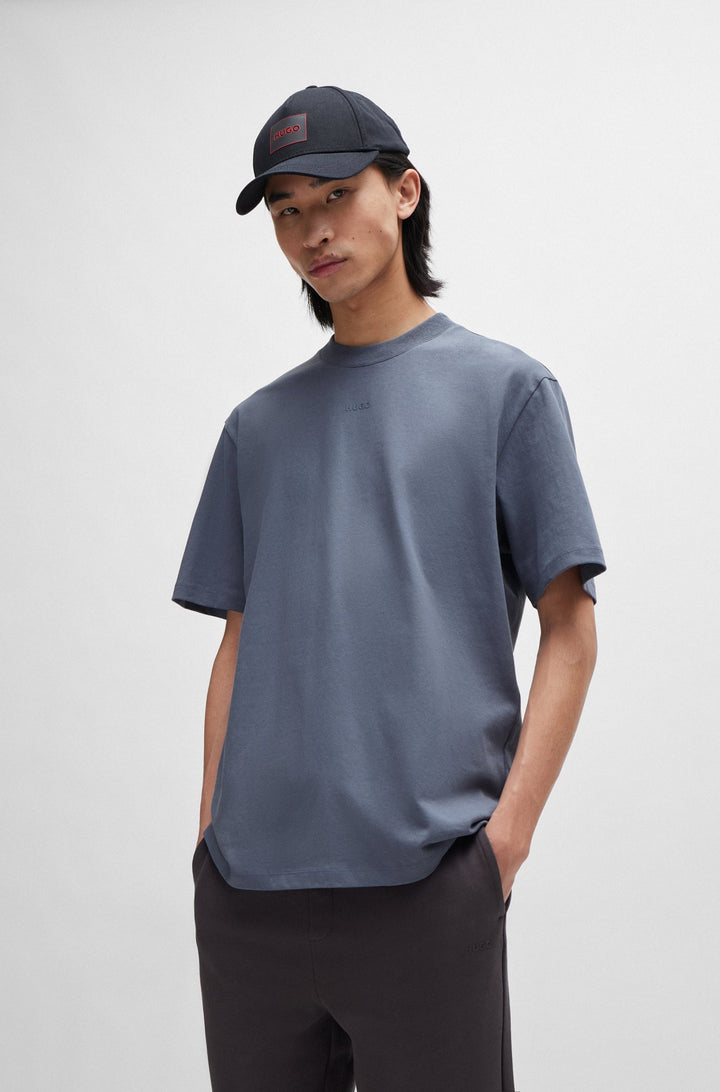 HUGO RED Relaxed Fit T-Shirts in Cotton - DAPOLINO 10248326 01-50488330- Concorde Fashion#color_blue-462